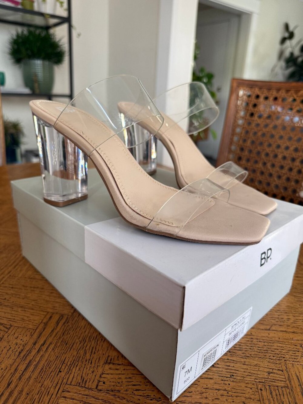 Clear Strap Heels
